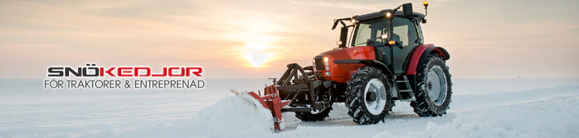 Snökedjor för traktorer