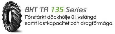 Bakdäck för traktor med bra bra självrensande dragförmåga (TR 135)